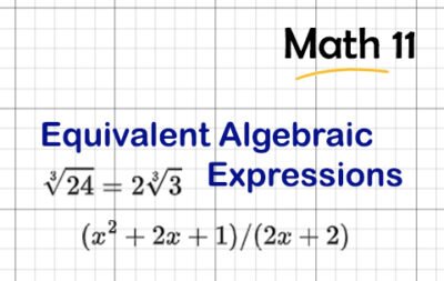 Equalent Algebric Expression