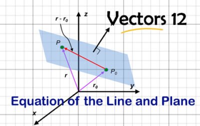Equation of the Line and Plane