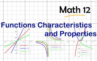 Functions Characteristics and Properties